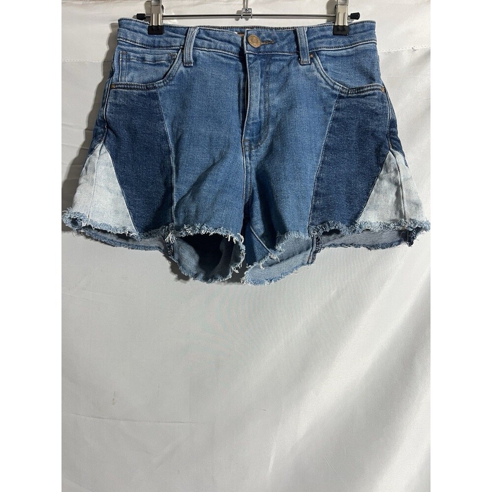 KUT Short Woman's 0 Jane High Rise Color Block Patchwork